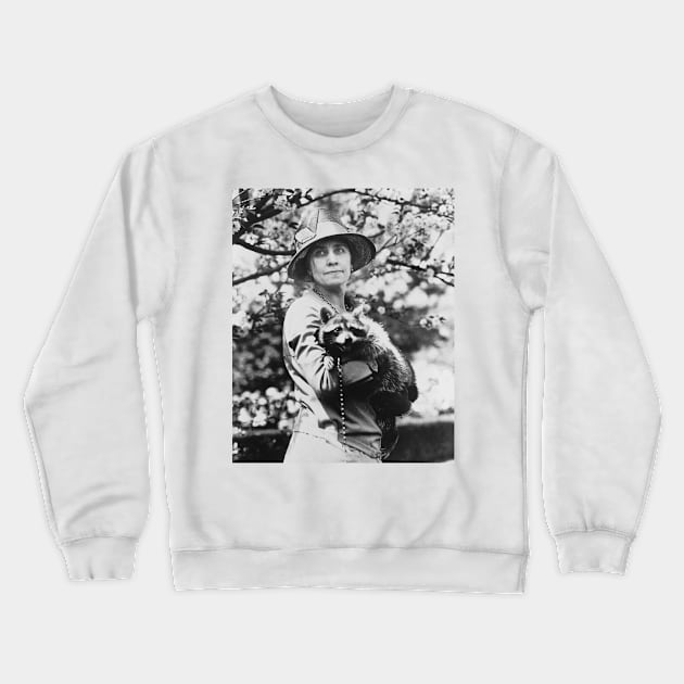 White House Raccoon Crewneck Sweatshirt by funhousejen